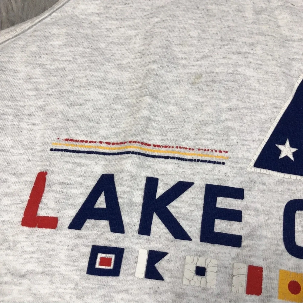 Vintage Lake Chelan Eastern Washington Gray Sail Novelty Tank Top